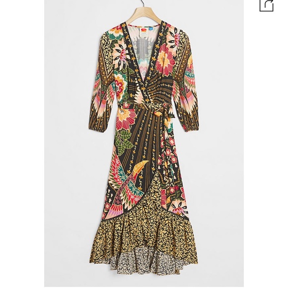 FARM Rio Dresses & Skirts - Farm Rio Tropical Wrap Maxi Dress